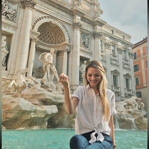 Madewell White Button-Up Shirt